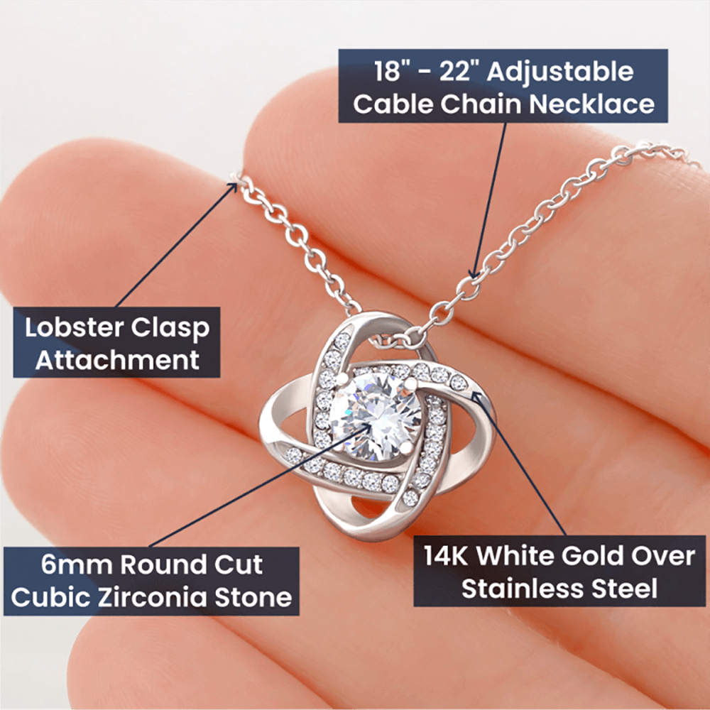 Mother Of The Bride Gift - Love Knot Necklace