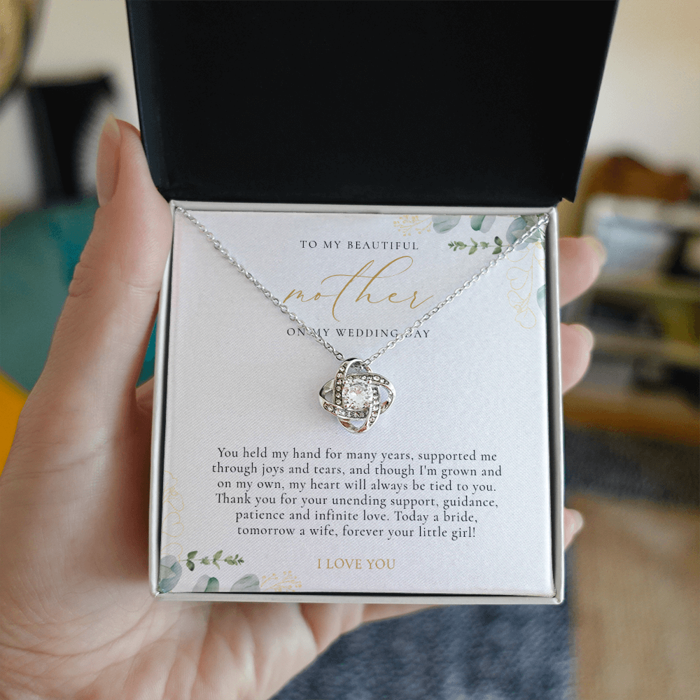 Mother Of The Bride Gift - Love Knot Necklace