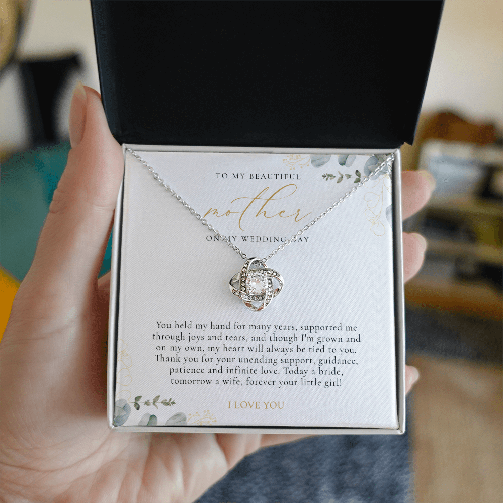 Mother Of The Bride Gift - Love Knot Necklace