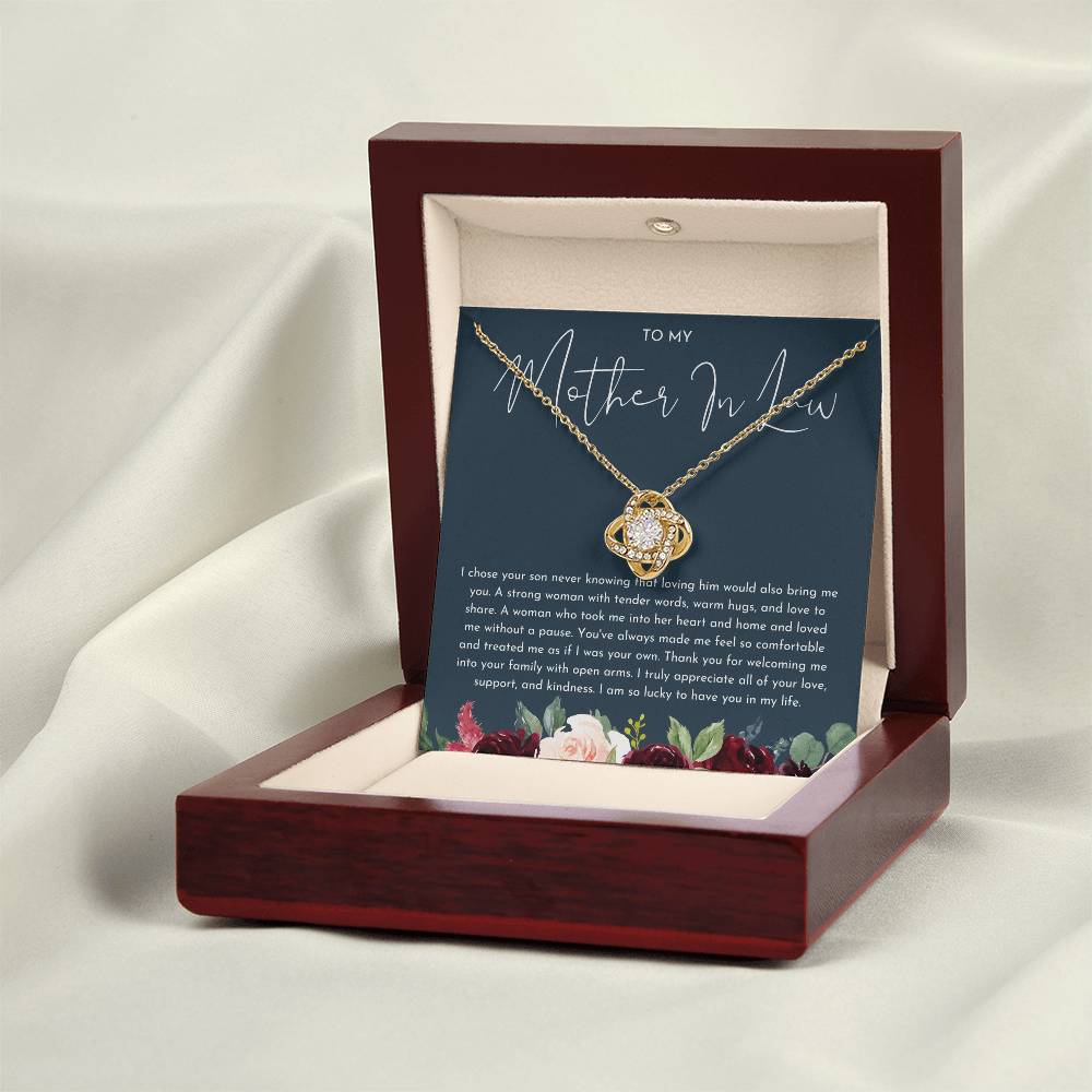 To My Mother In Law - Love Knot Necklace