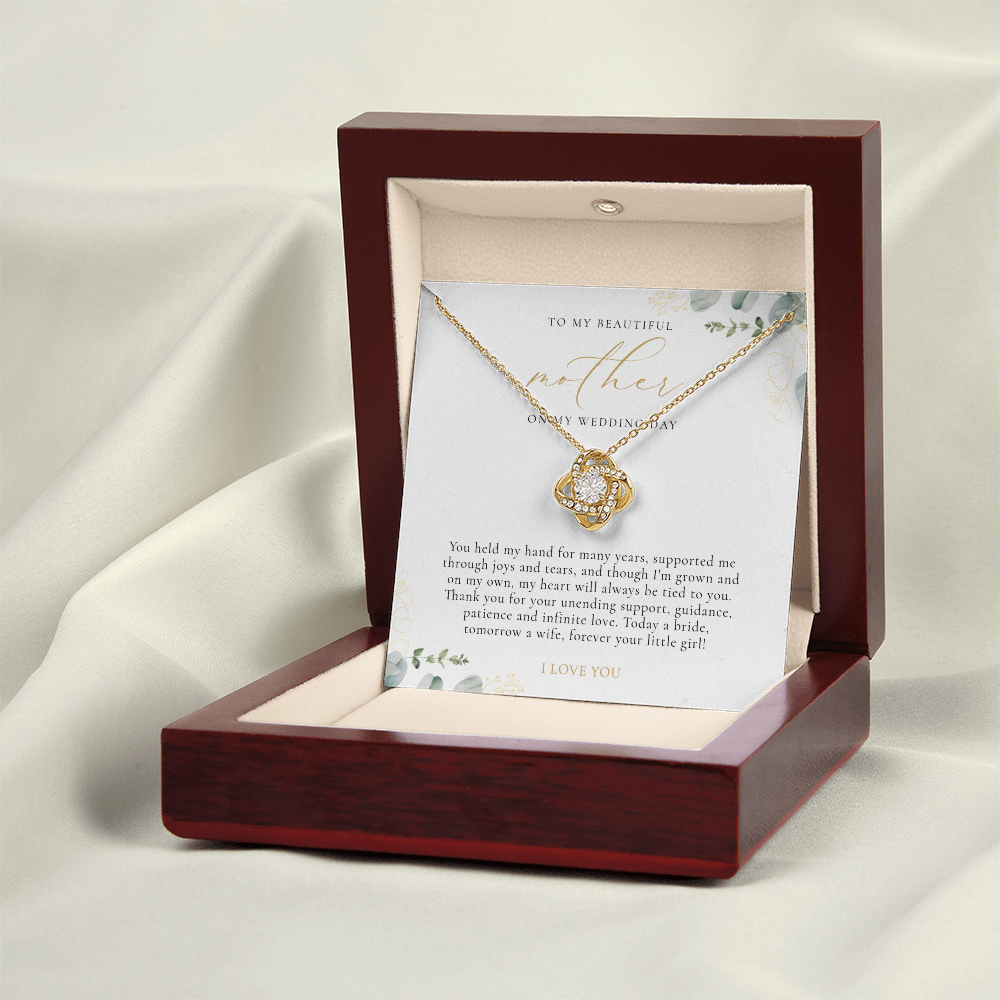 Mother Of The Bride Gift - Love Knot Necklace