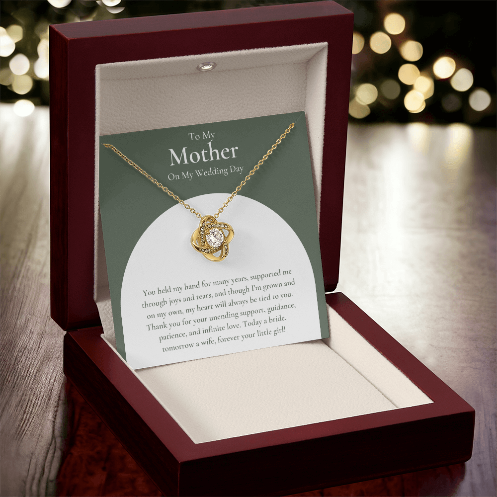 Mother Of The Bride Gift - Love Knot Necklace