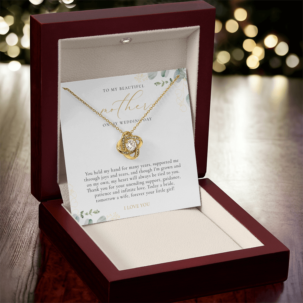 Mother Of The Bride Gift - Love Knot Necklace