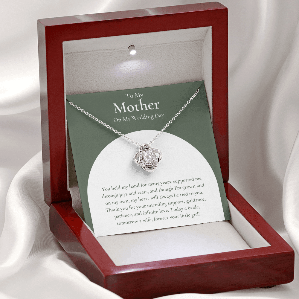 Mother Of The Bride Gift - Love Knot Necklace