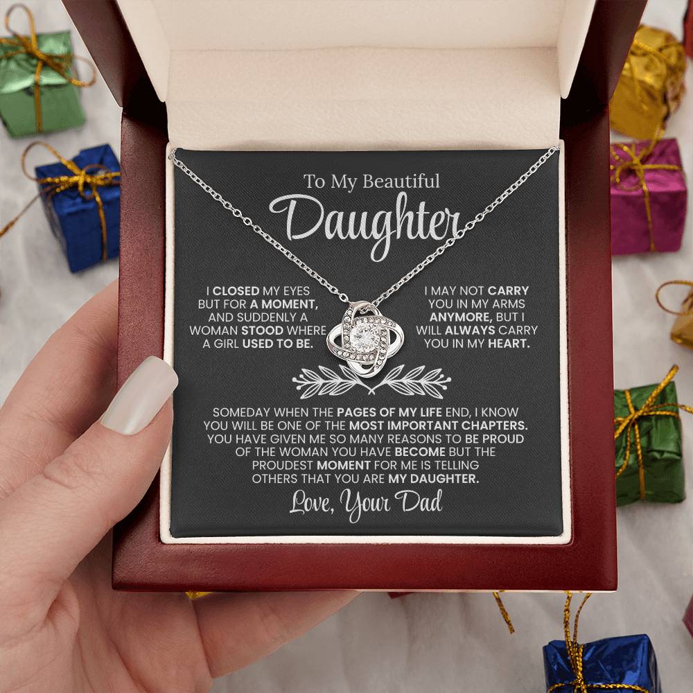 To My Daughter Necklace From Dad (I Closed My Eyes)