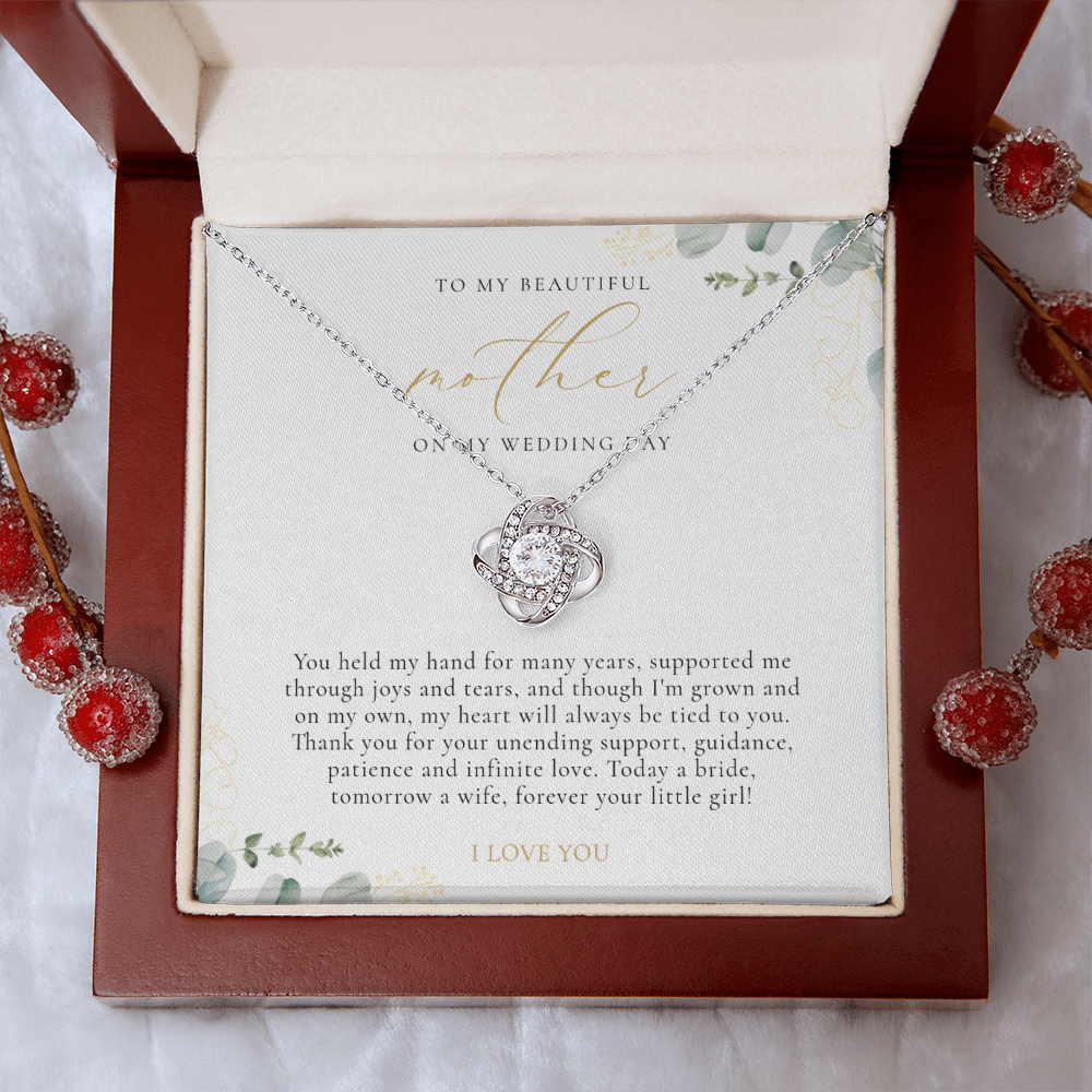 Mother Of The Bride Gift - Love Knot Necklace