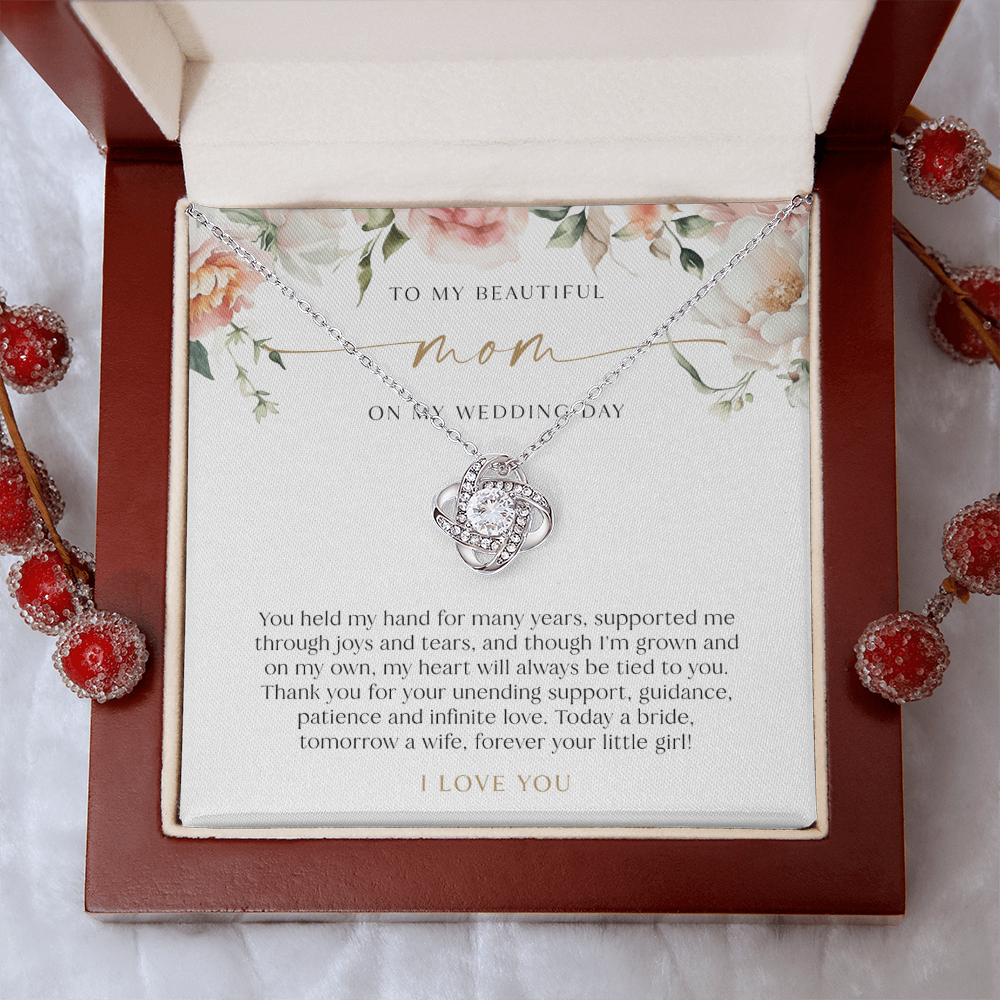 Mother Of The Bride Gift - Love Knot Necklace