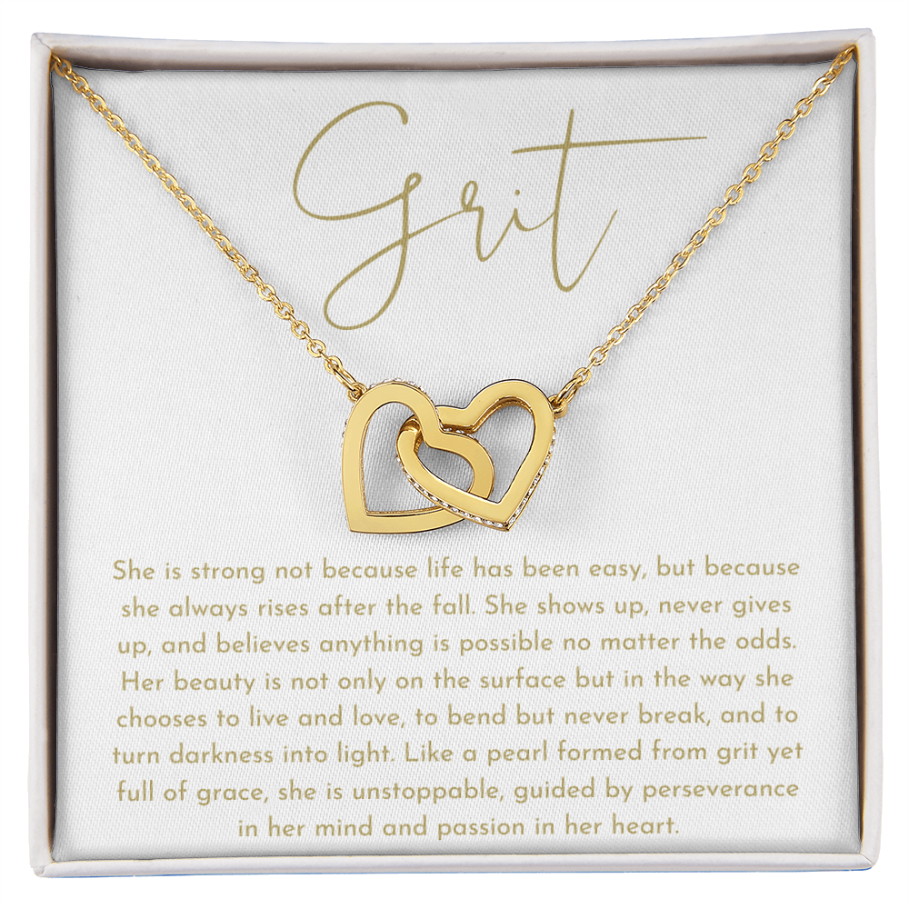 Grit Interlocking Hearts Necklace