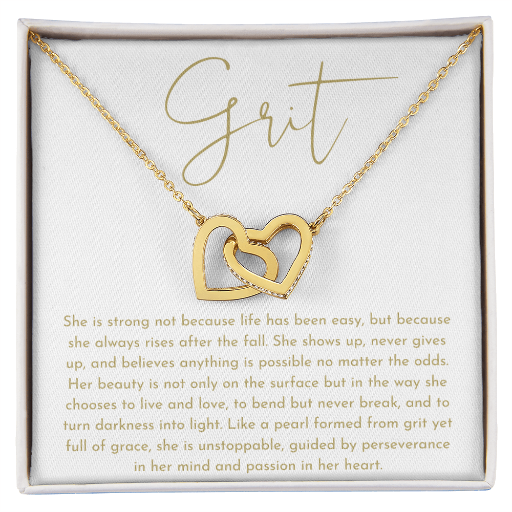 Grit Interlocking Hearts Necklace