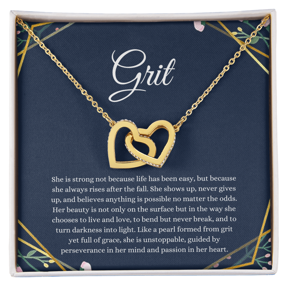 Grit Interlocking Hearts Necklace