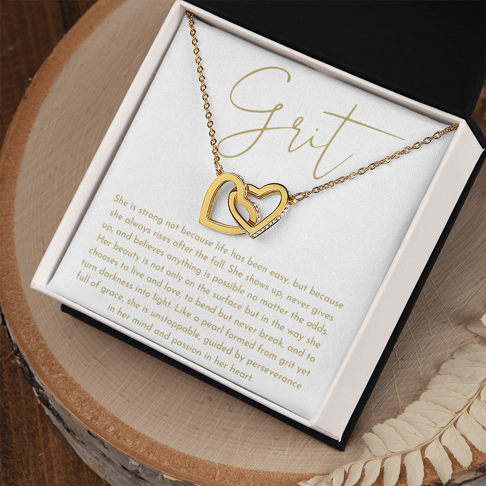 Grit Interlocking Hearts Necklace