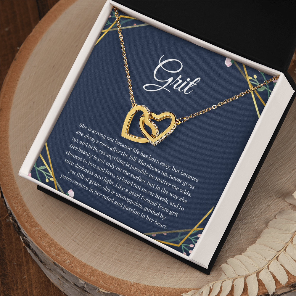 Grit Interlocking Hearts Necklace