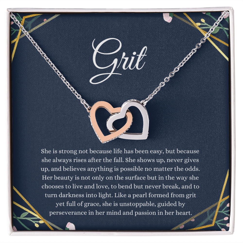 Grit Interlocking Hearts Necklace