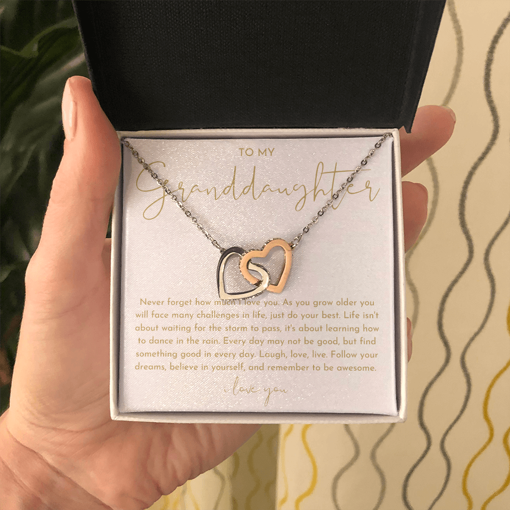 To My Granddaughter Necklace (Never Forget How Much I Love You)