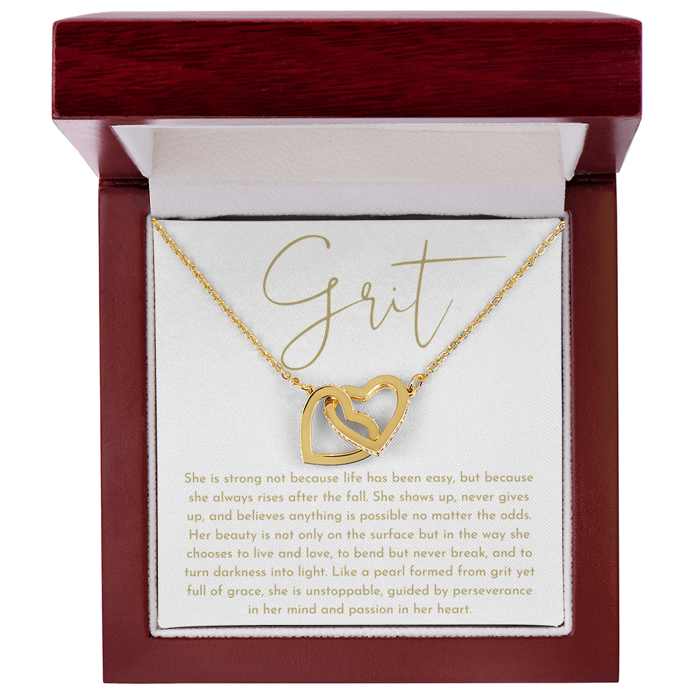 Grit Interlocking Hearts Necklace