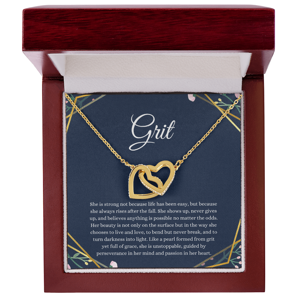 Grit Interlocking Hearts Necklace