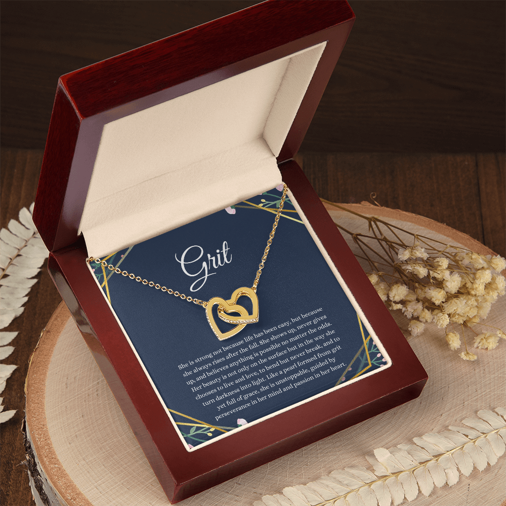 Grit Interlocking Hearts Necklace
