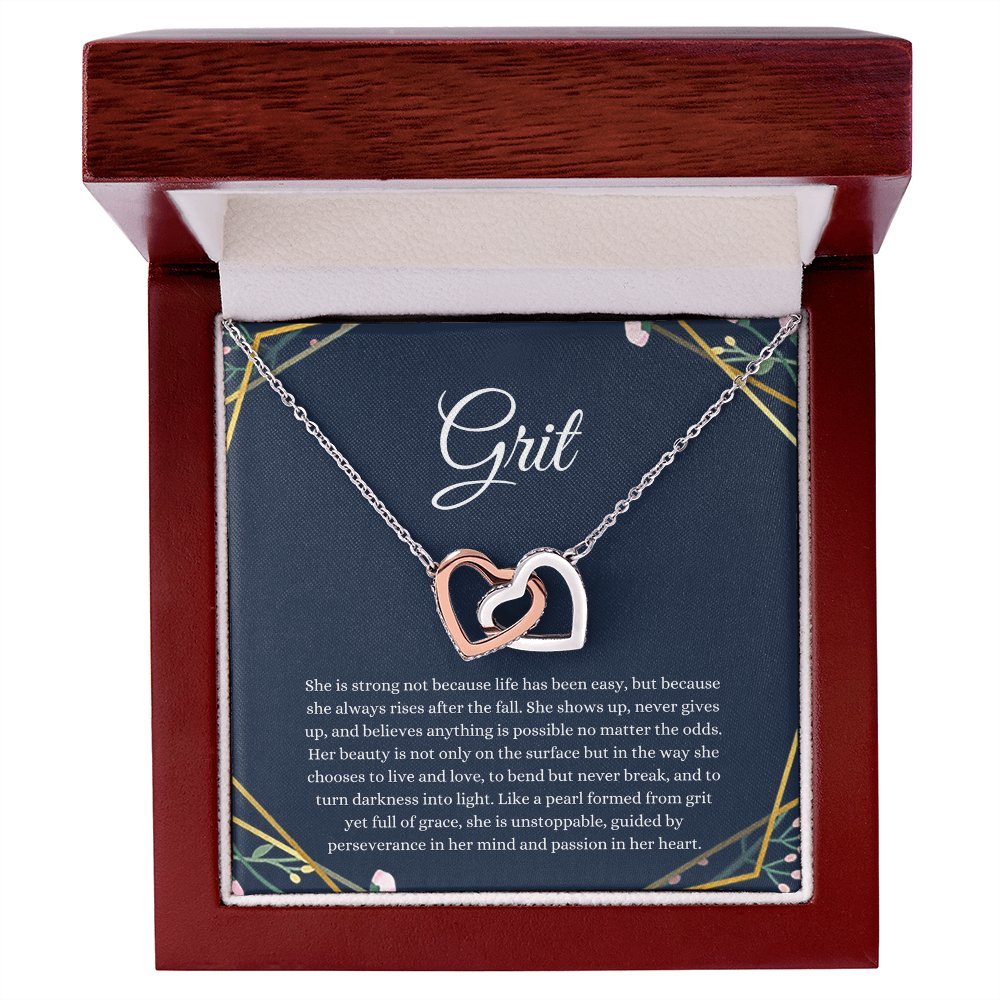 Grit Interlocking Hearts Necklace