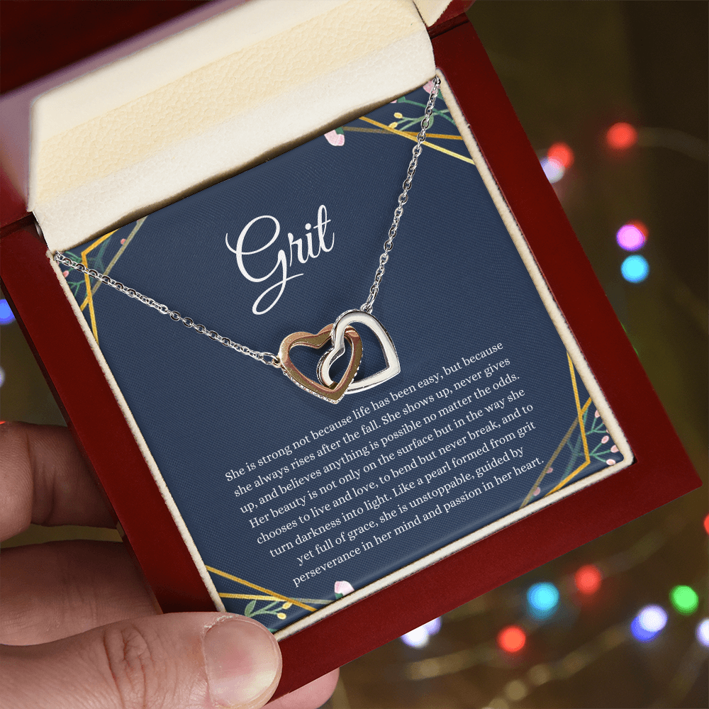 Grit Interlocking Hearts Necklace