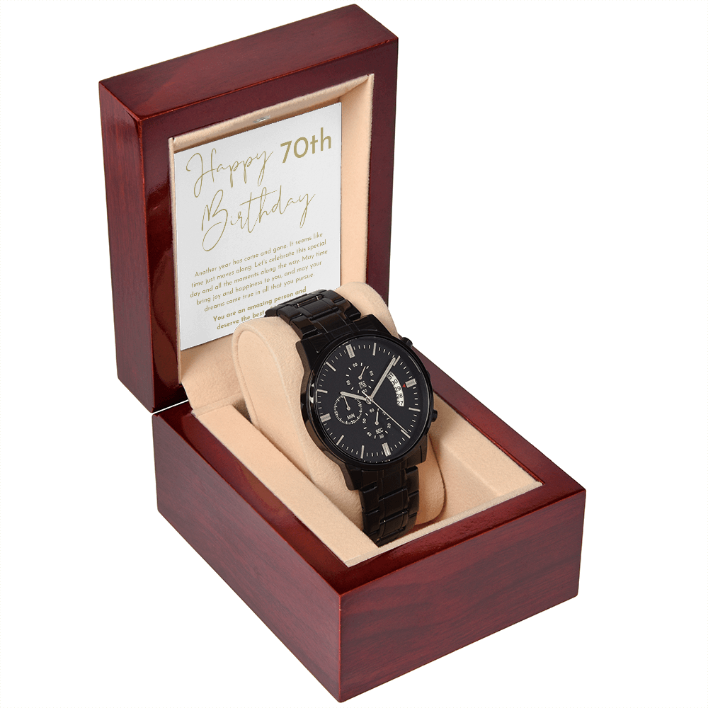 Happy 70th Birthday Gift Chronograph Watch
