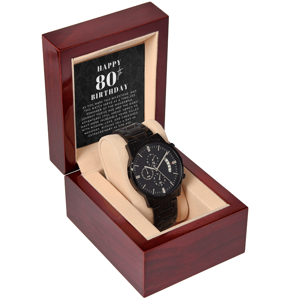 Happy 80th Birthday Chronograph Watch