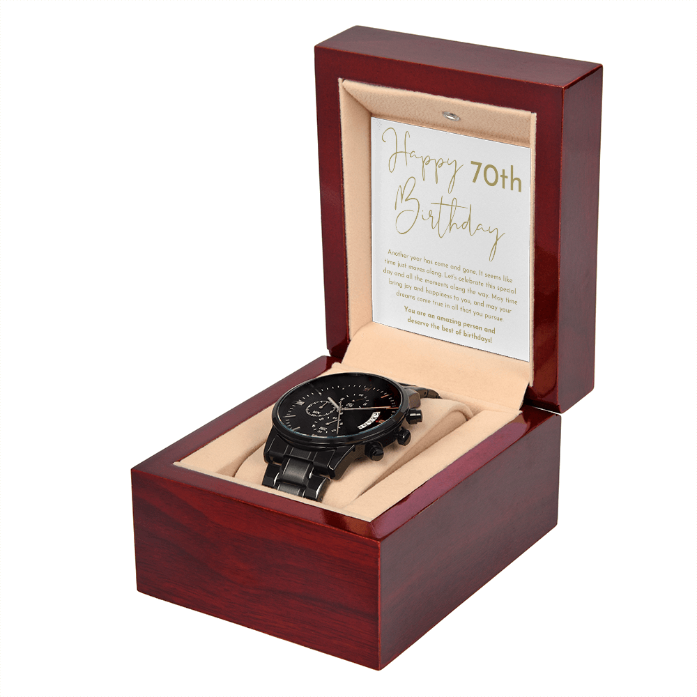 Happy 70th Birthday Gift Chronograph Watch
