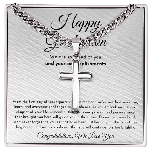 Happy Graduation Cross Necklace