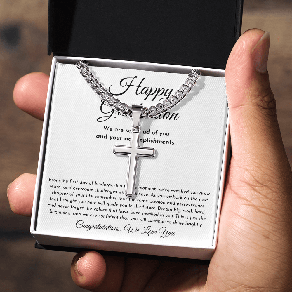 Happy Graduation Cross Necklace