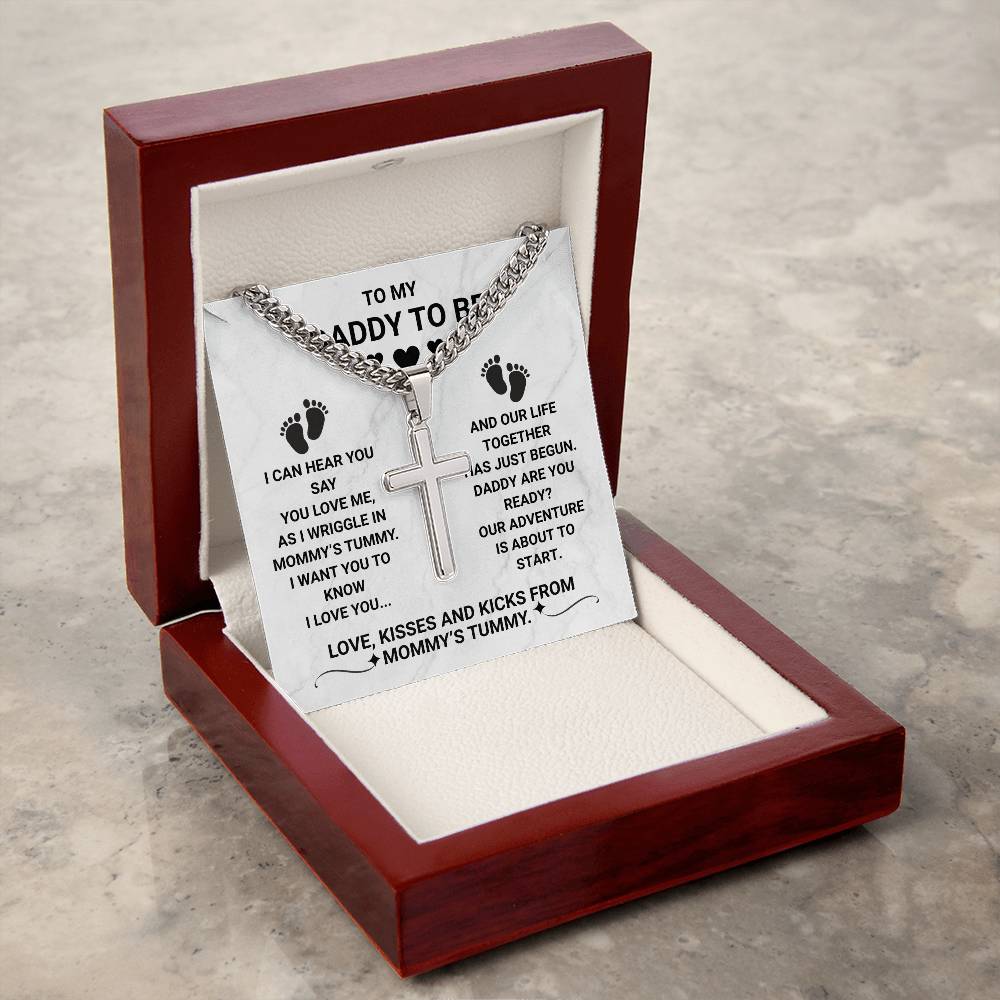 To My Daddy To Be Necklace