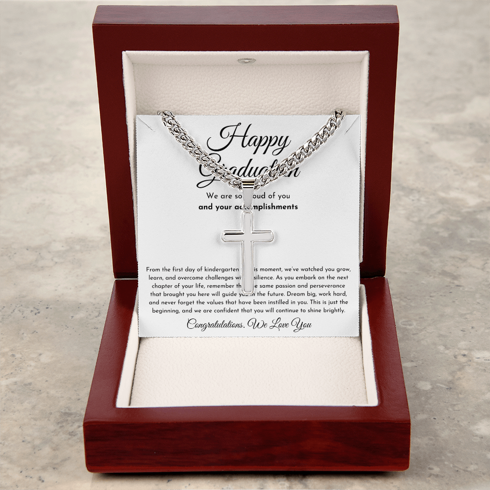 Happy Graduation Cross Necklace