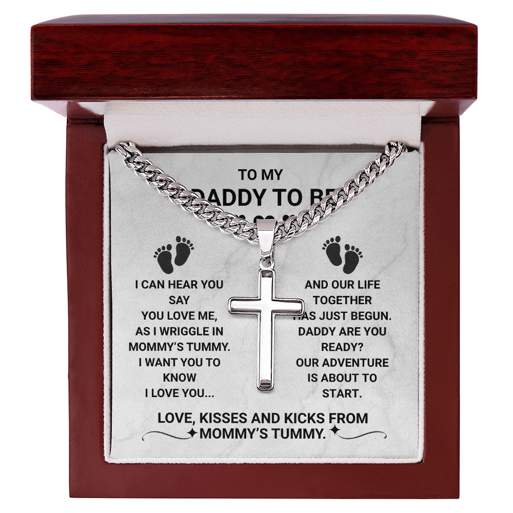 To My Daddy To Be Necklace