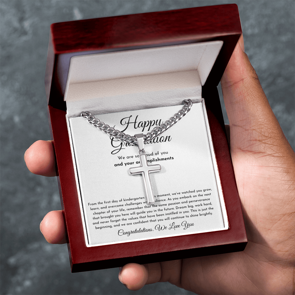 Happy Graduation Cross Necklace