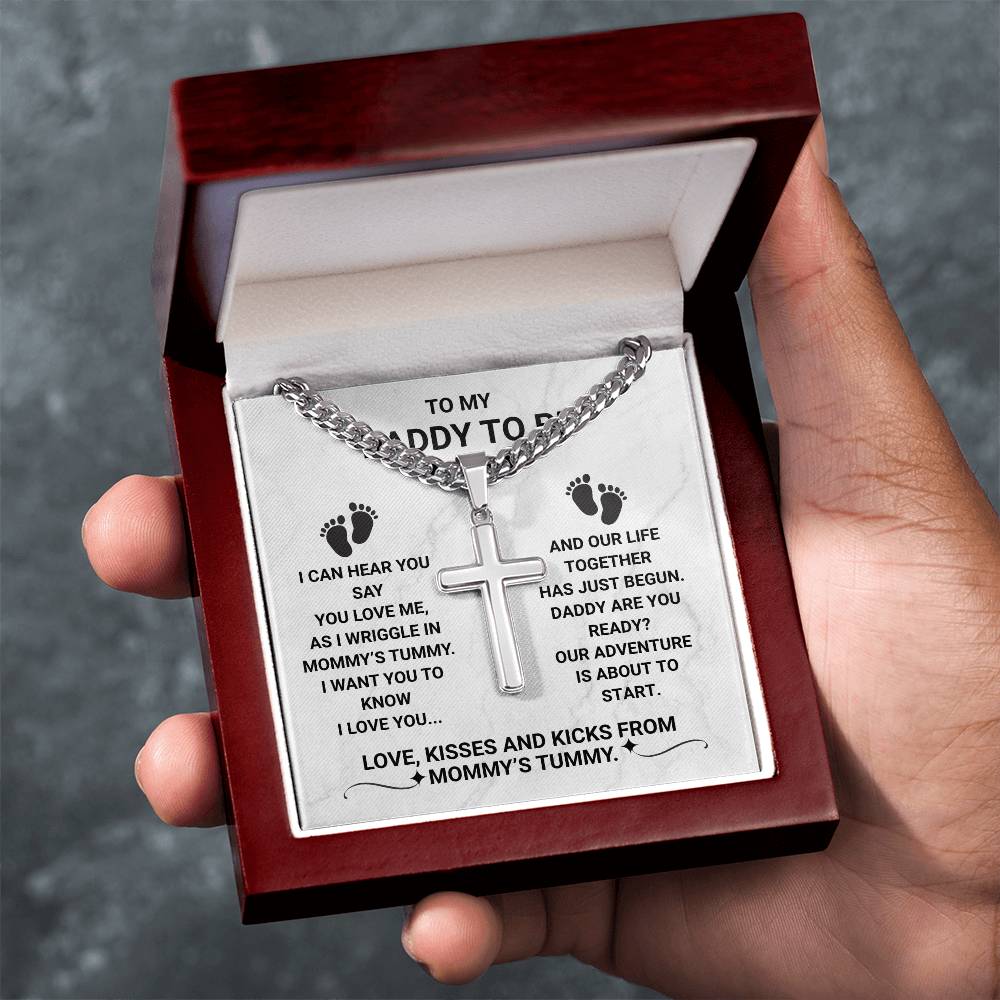 To My Daddy To Be Necklace