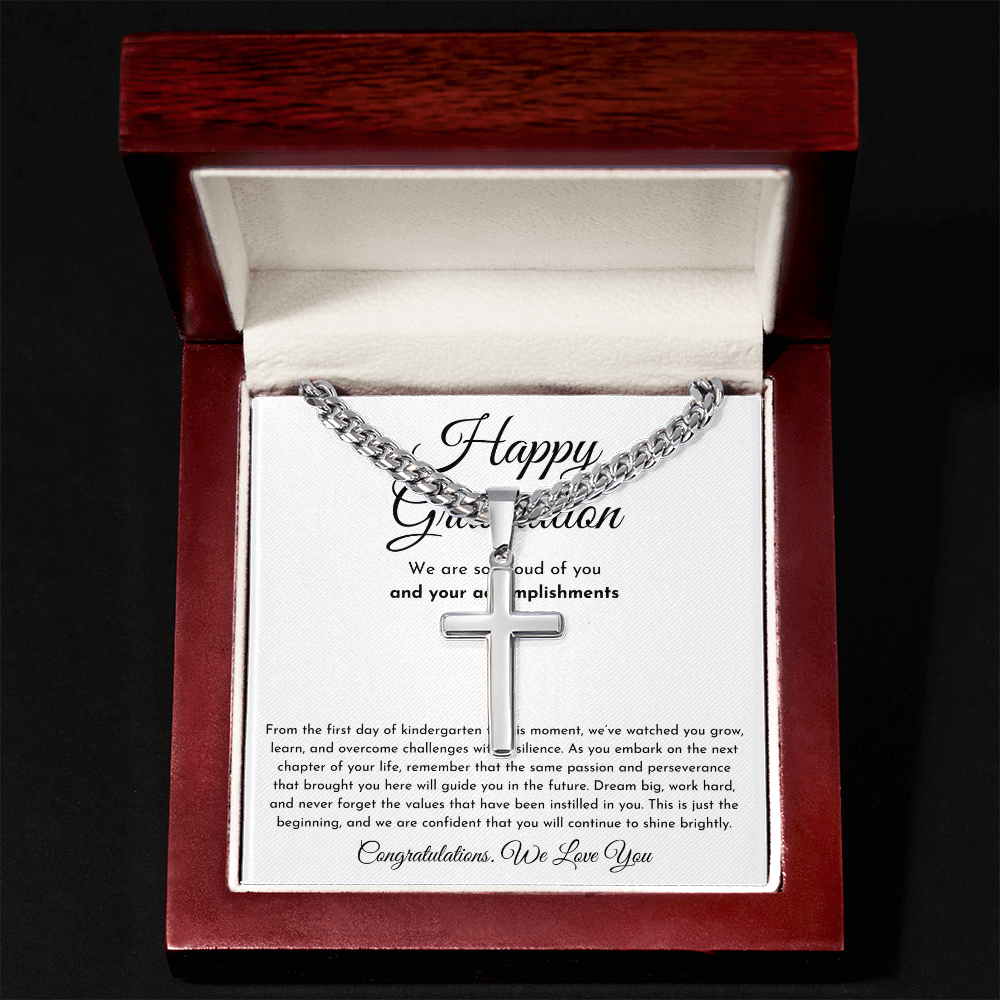 Happy Graduation Cross Necklace