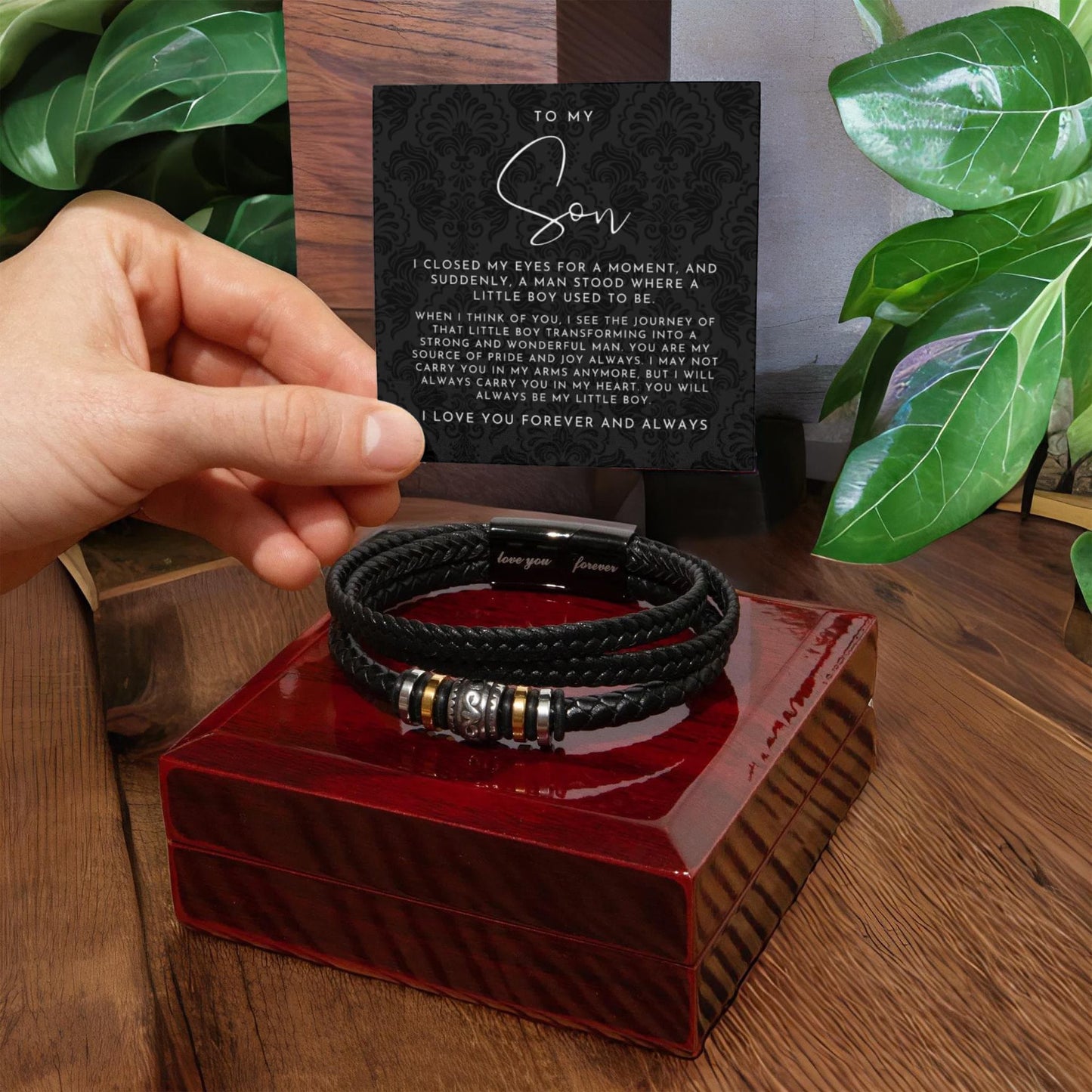 To My Son (I Closed My Eyes) Bracelet