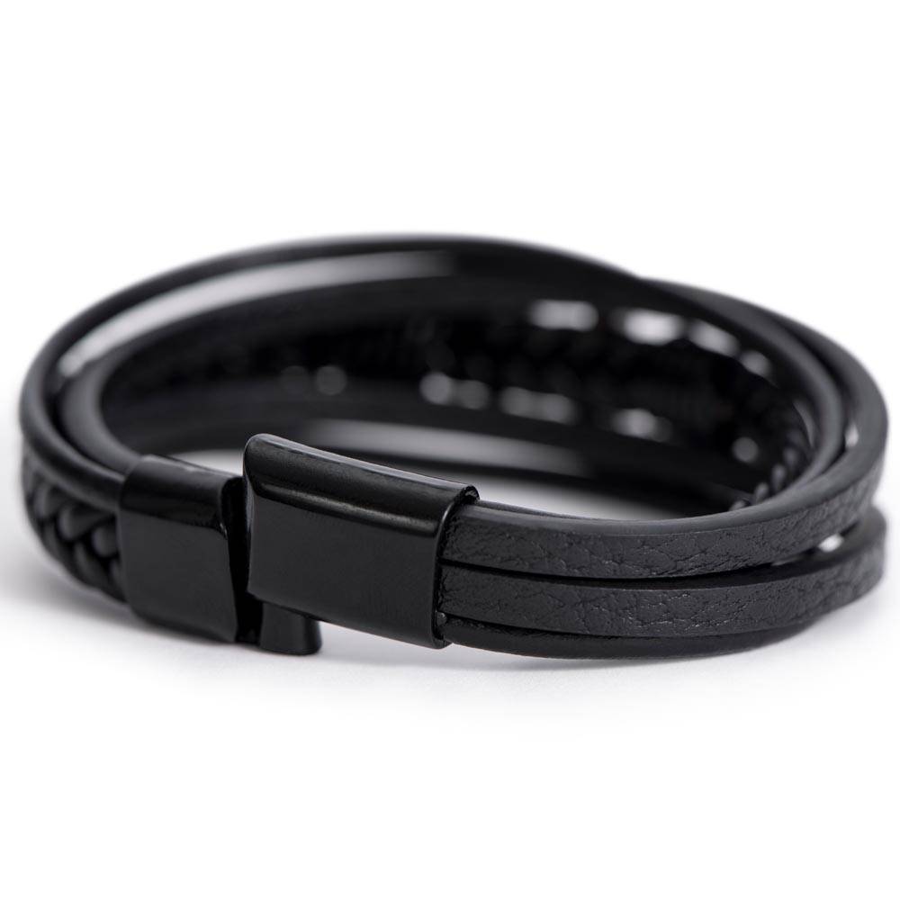To My Son (I Closed My Eyes) Cross Bracelet