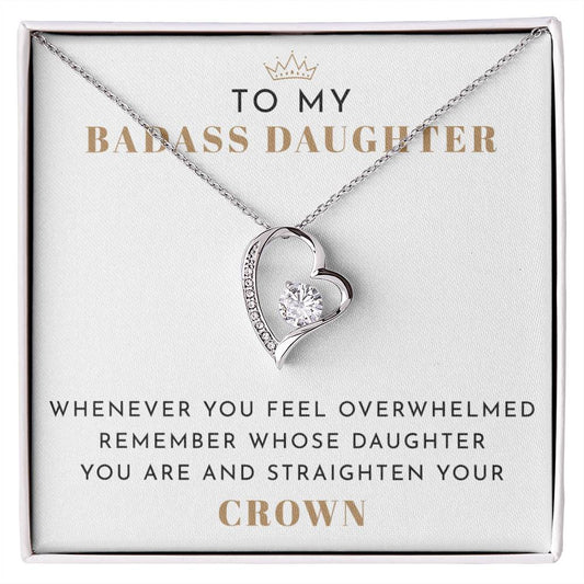 To My Badass Daughter Necklace
