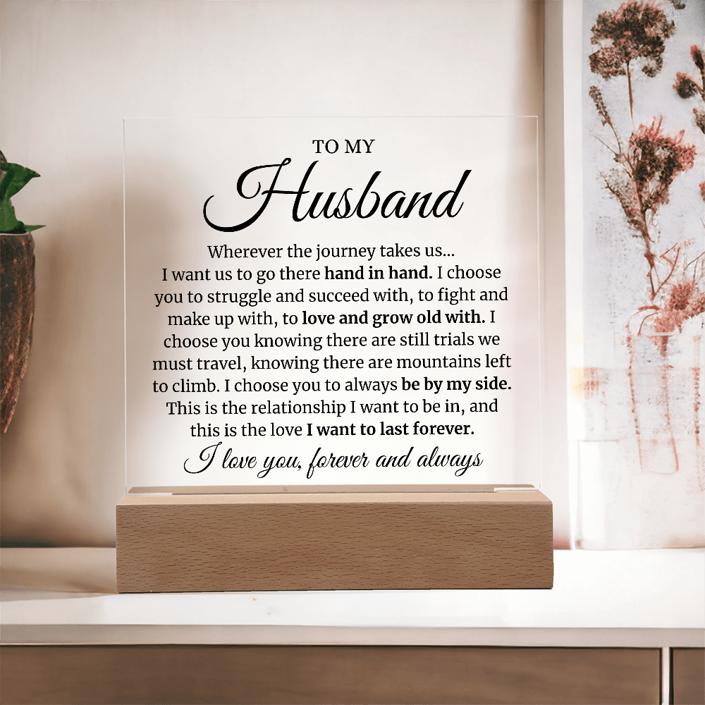 To My Husband LED Acrylic