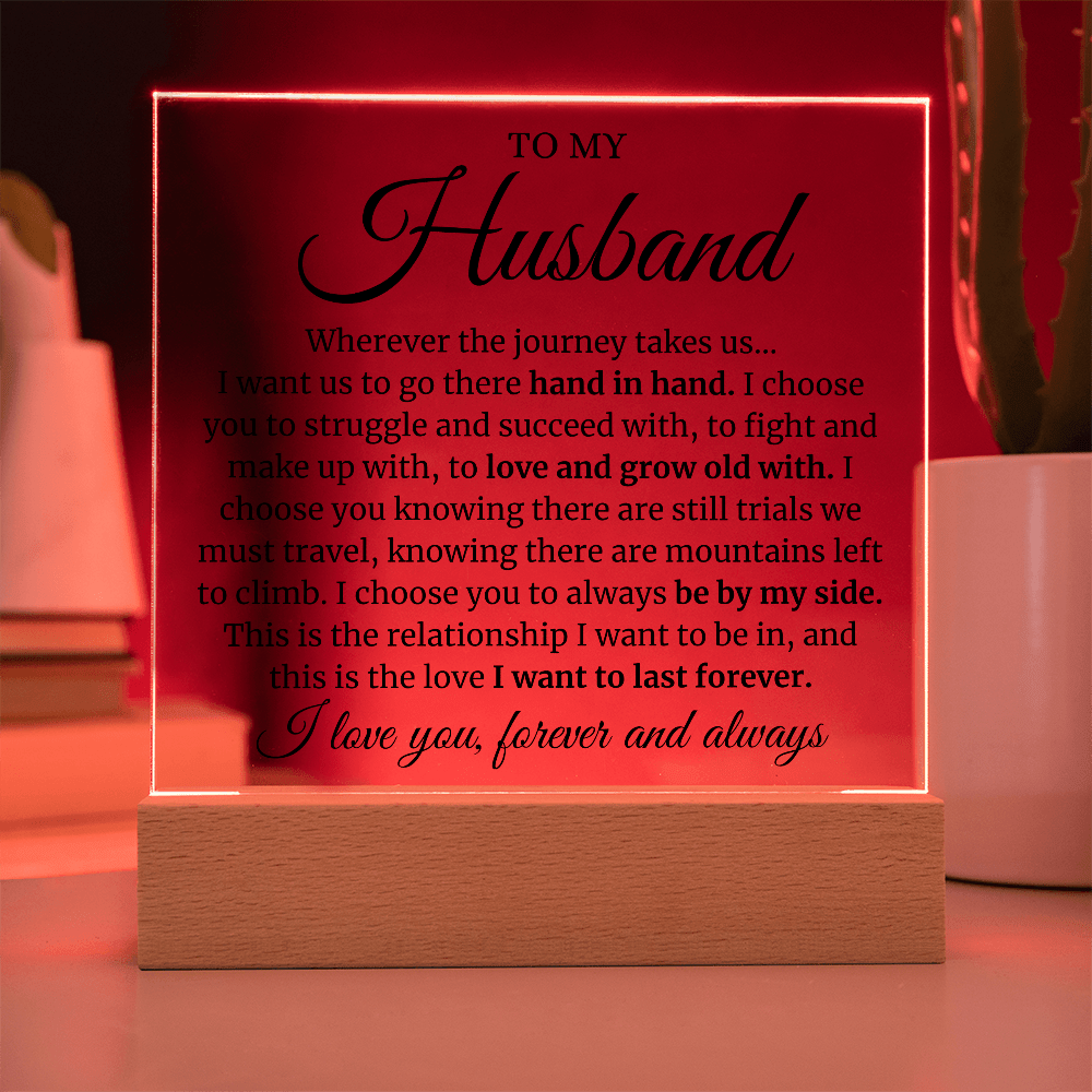 To My Husband LED Acrylic