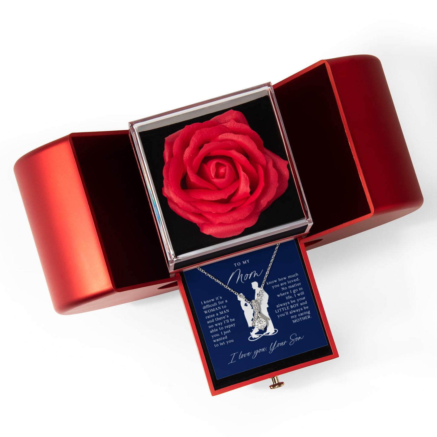 To My Mom Gift From Son Rose Box Set