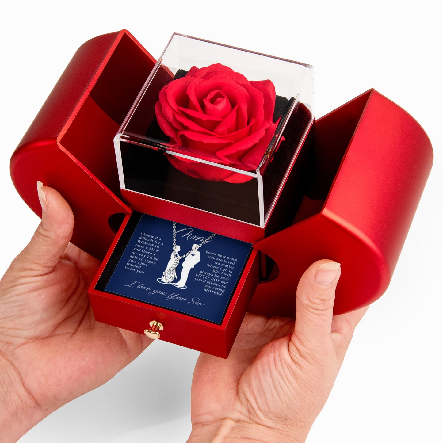 To My Mom Gift From Son Rose Box Set