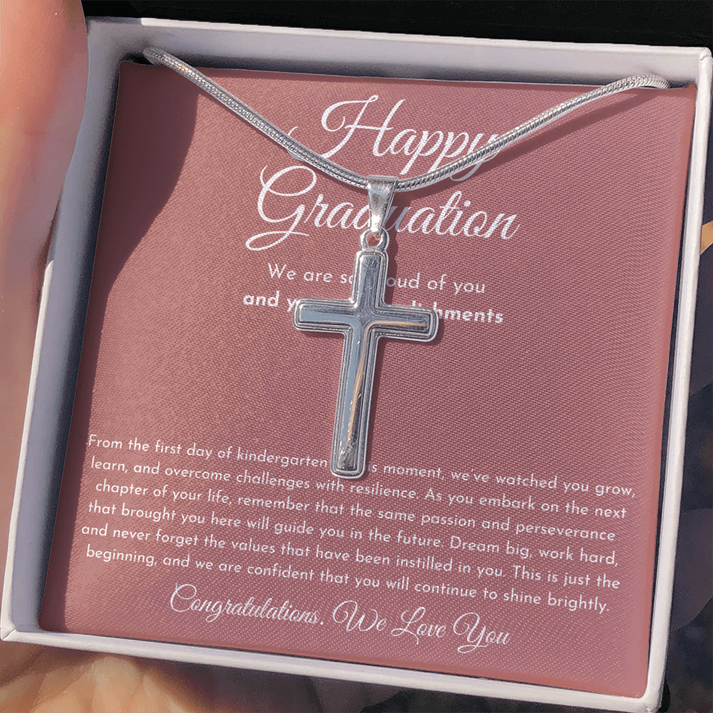Happy Graduation Gift For Her (Cross Necklace)