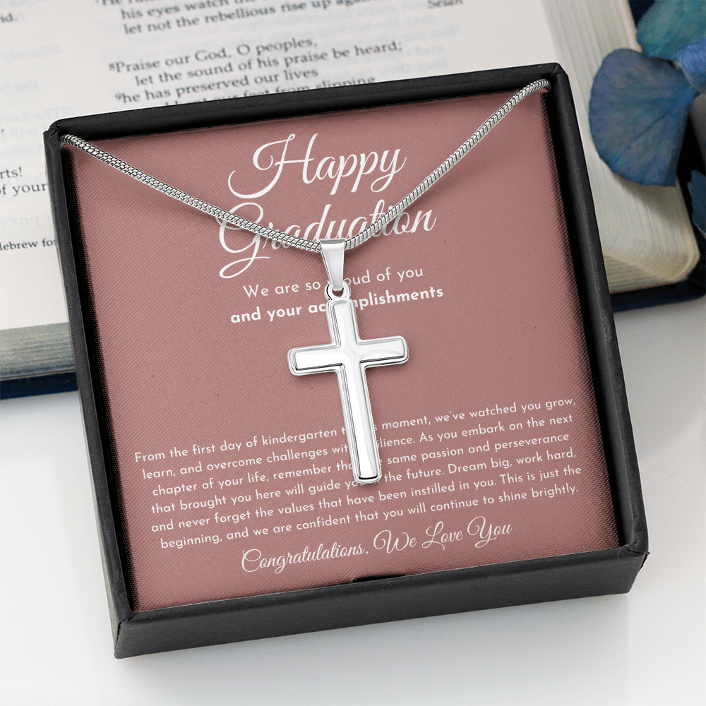Happy Graduation Gift For Her (Cross Necklace)