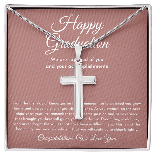 Happy Graduation Gift For Her (Cross Necklace)