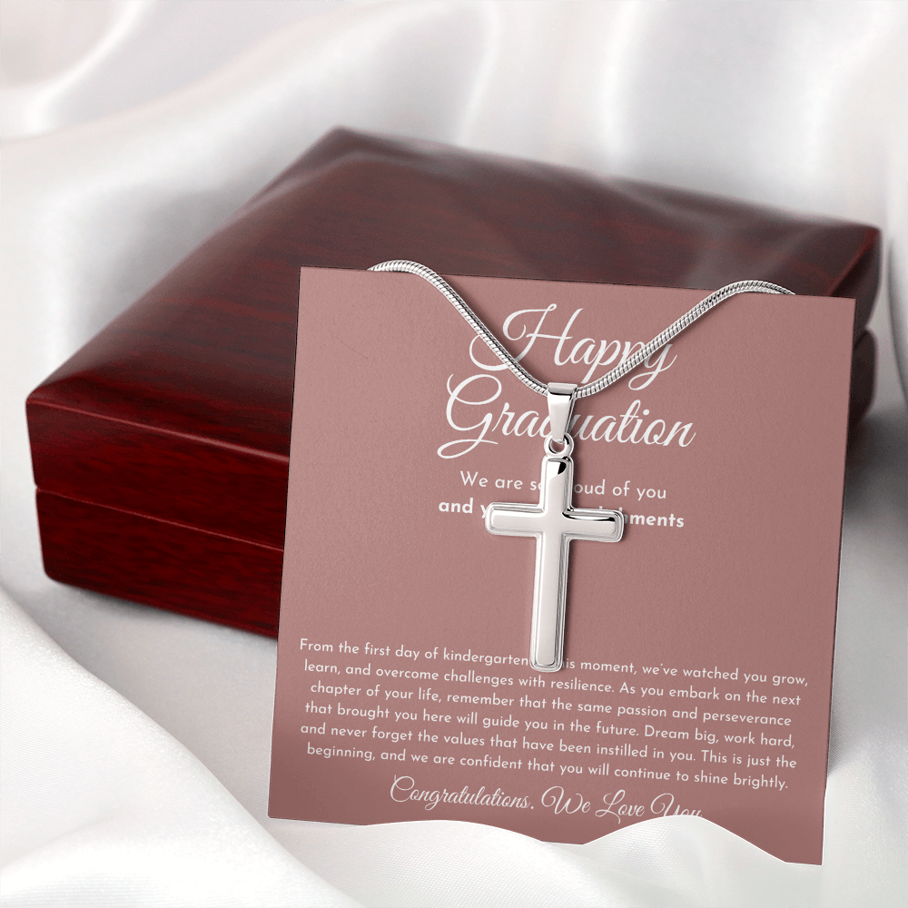 Happy Graduation Gift For Her (Cross Necklace)
