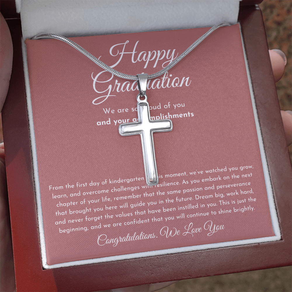 Happy Graduation Gift For Her (Cross Necklace)
