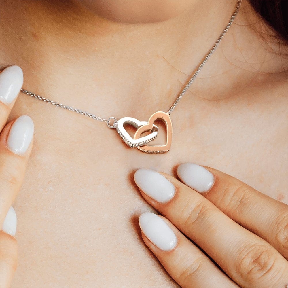 Mother In Law Gift (I Chose Your Son) Interlocking Hearts Necklace