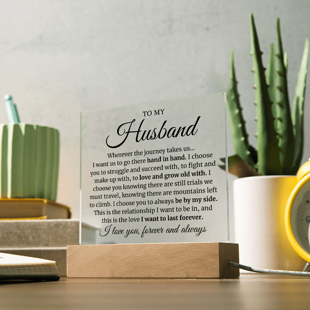 To My Husband LED Acrylic