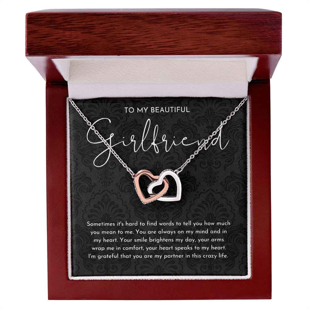 Girlfriend Interlocking Hearts Necklace