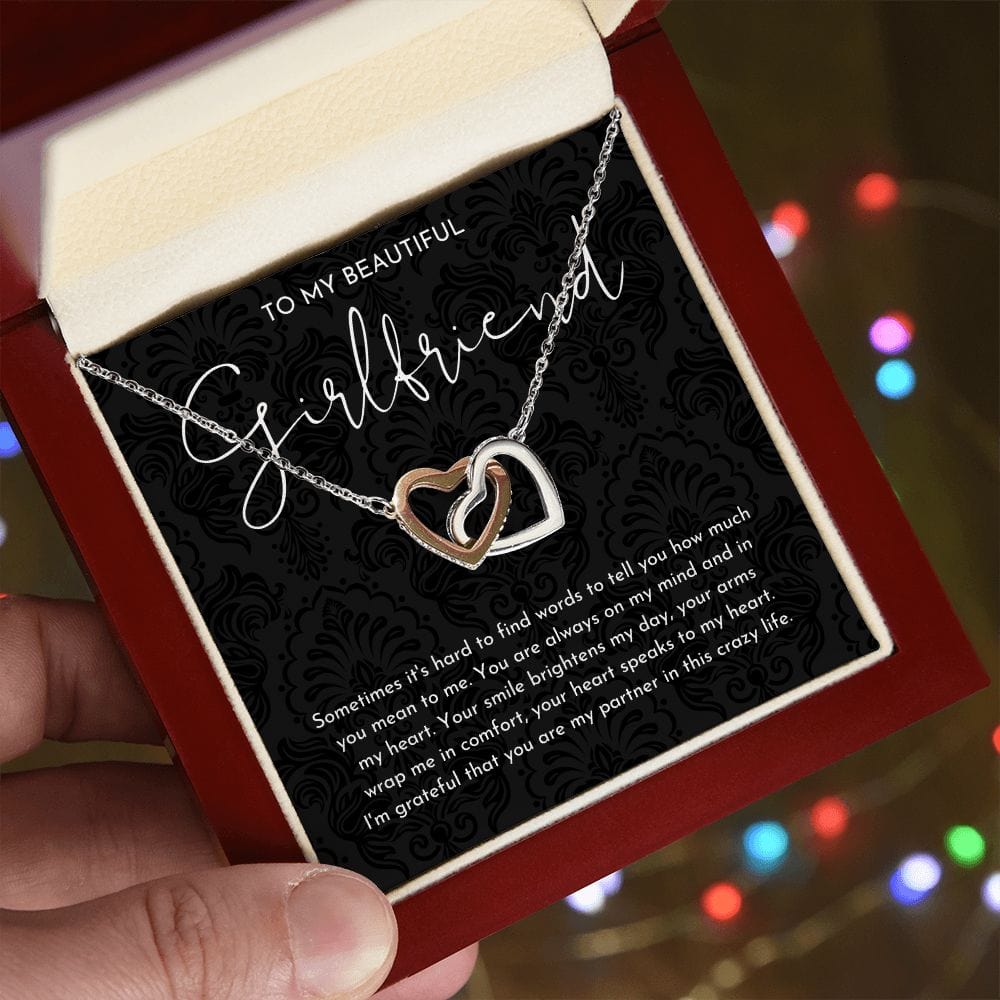 Girlfriend Interlocking Hearts Necklace